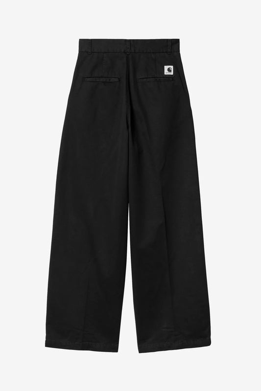 Carhartt Wip W' Leola Pant FW24 in Schwarz/stone washed