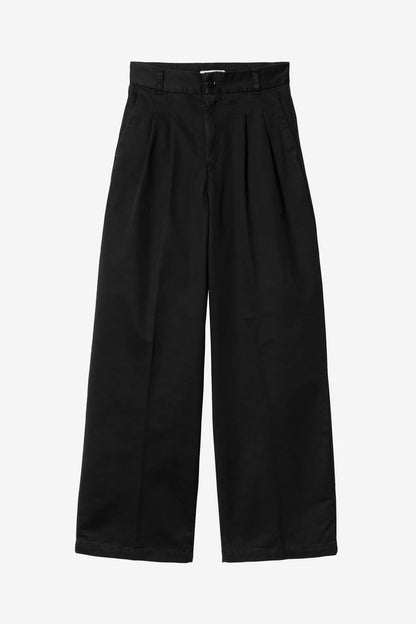 Carhartt Wip W' Leola Pant FW24 in Schwarz/stone washed