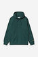 Carhartt WIP Hooded Chase Sweatshirt Cotton/Polyester Sweat in Dark Fir/Gold