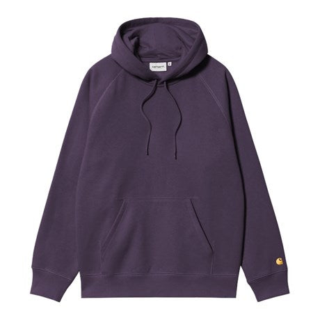 CARHARTT WIP Hooded Chase Sweat Cotton/Polyester Sweat. 440 g/m² in Lakers/Gold