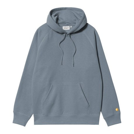 CARHARTT WIP Hooded Chase Sweat Cotton/Polyester Sweat. 440 g/m² in Angelite/Gold