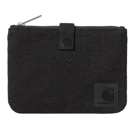 Carhartt Wip Truman Zip Wallet FW24 in Chocolate/Schwarz