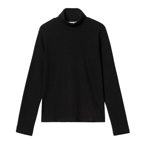 Carhartt Wip W' L/S Signature Mockneck T-S FW24 in Schwarz