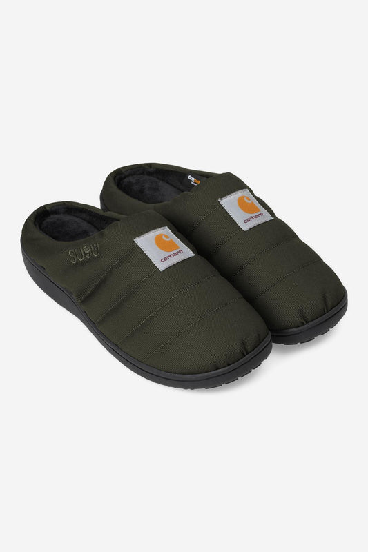 CARHARTT WIP Cordura® Slippers 100% Recycled Polyester Cordura©. 9 oz in Olive