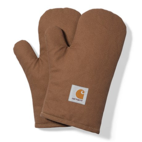 Carhartt Wip Canvas Oven Mitt Set FW24 in Hamilton Brown
