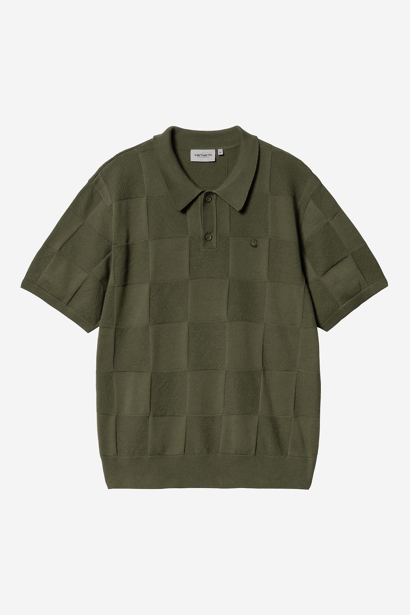 CARHARTT WIP S/S Checker Polo in Dollar Green