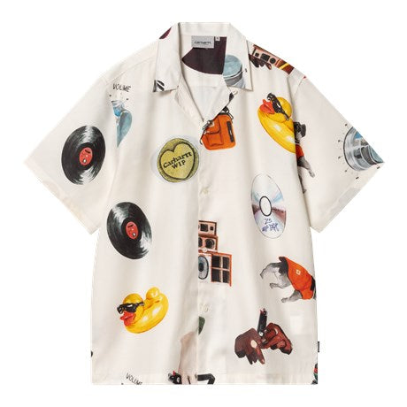 CARHARTT WIP S/S Jacob Rochester Shirt in Jacob Rochester Print Wax