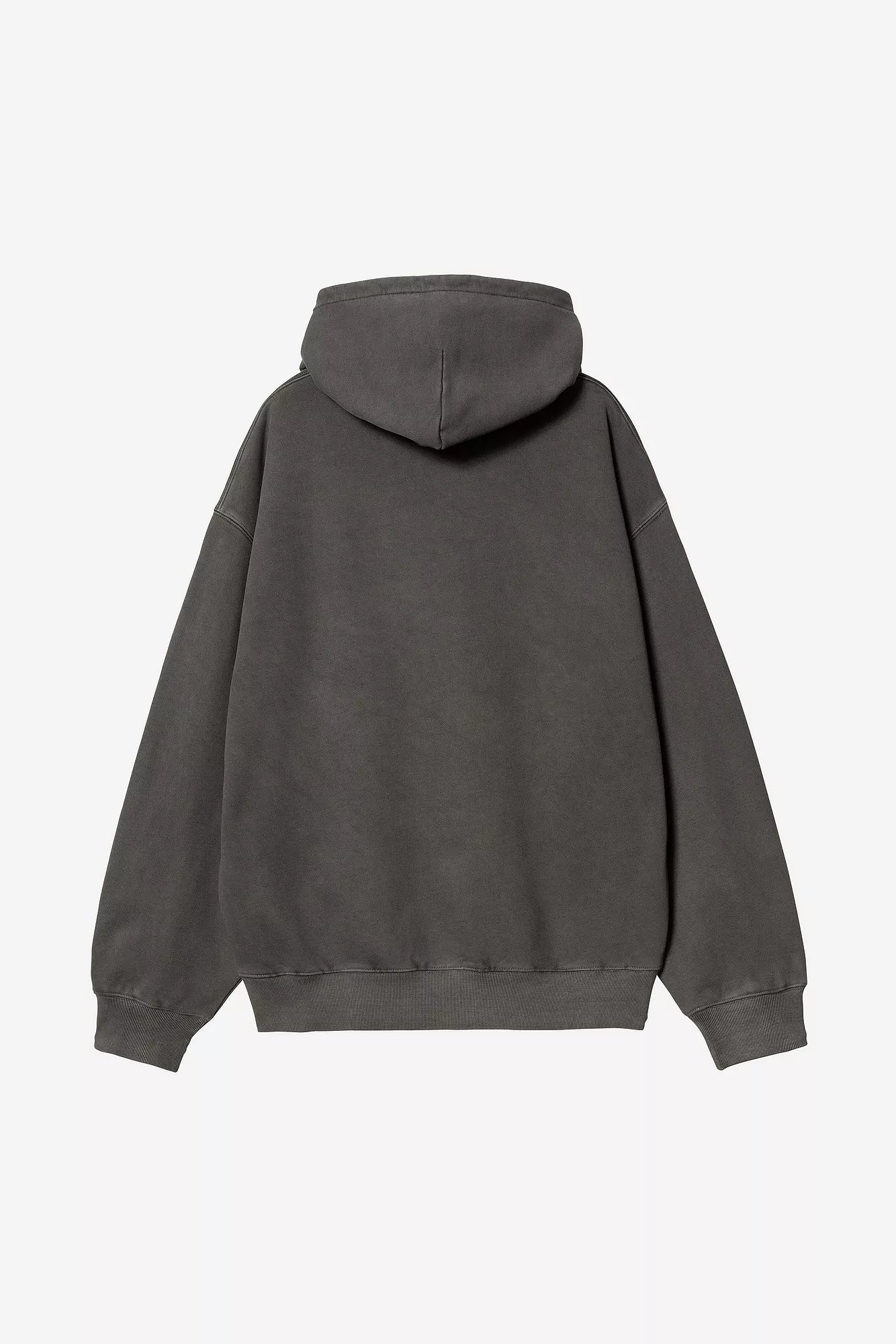 CARHARTT WIP Hooded Library Sweat in Schwarz/garment dyed