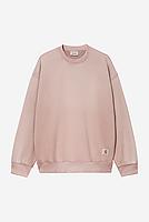 Carhartt WIP Hudson Sweatshirt Cotton Sweat in Daphne chalk wash
