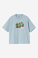 Carhartt WIP W' S/S Cream Of The Crop T-Shirt Organic Cotton Single Jersey in Blue Fog