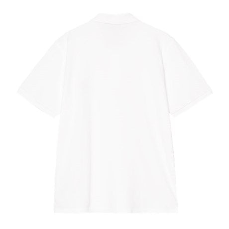 CARHARTT WIP S/S American Script Polo Cotton Garment Washed Piqué. 240 g/m²