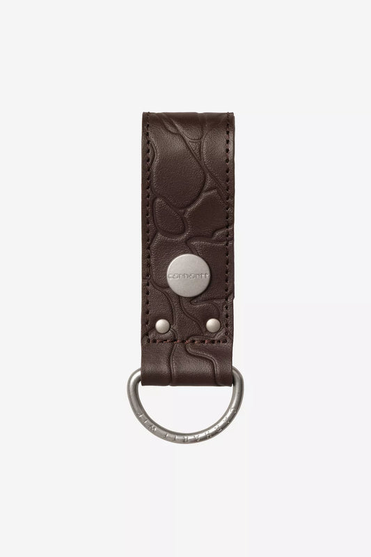 CARHARTT WIP Camo Duck Keyholder in Palisander/Silver