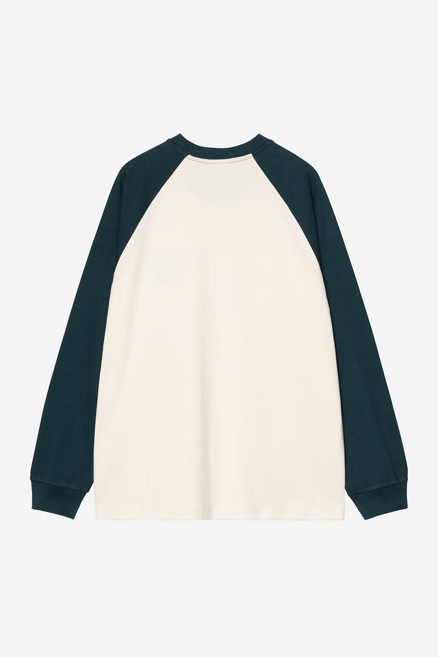 CARHARTT WIP L/S Alston T-Shirt Cotton Ribbing 1X1 in Wax/Deep Lagoon