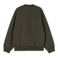 CARHARTT WIP Detroit Sweat Cotton Sweat. 450 g/m² in Olive/stone washed