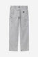 Carhartt WIP Single Knee Pant 'Dearborn' Canvas in Black chalk wash