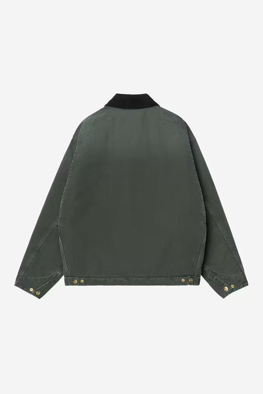 Carhartt WIP OG Detroit Jacket in Raven/Schwarz/stone canvas