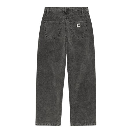 CARHARTT WIP W' Brandon Pant 100% Cotton 'Forsyth' Corduroy. 15 Wales. 8 oz in Schwarz/dusky washed