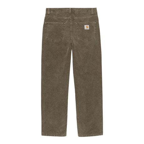 CARHARTT WIP Aaron Pant 100% Cotton 'Forsyth' Corduroy. 15 Wales. 8 oz in Vitola/dusky washed