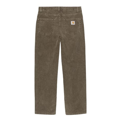 CARHARTT WIP Aaron Pant 100% Cotton 'Forsyth' Corduroy. 15 Wales. 8 oz in Vitola/dusky washed