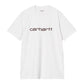 CARHARTT WIP S/S Script T-Shirt Cotton Single Jersey. 190 g/m² in Ash Heather/Rondo