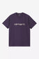 CARHARTT WIP S/S Script T-Shirt Cotton Single Jersey. 190 g/m² in Lakers/Salt
