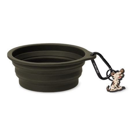 CARHARTT WIP Wild Dog Foldable Bowl Silicone in Olive/Wax