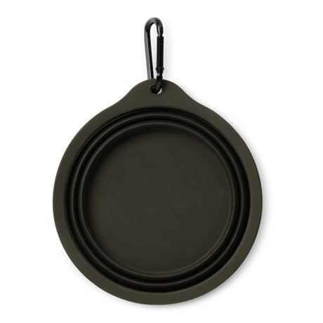 CARHARTT WIP Wild Dog Foldable Bowl Silicone in Olive/Wax
