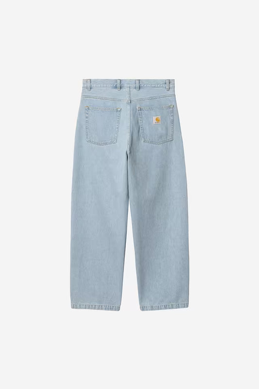 CARHARTT WIP Brandon Pant in Blue heavy worn bleached