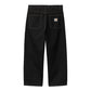 CARHARTT WIP Nash Double Knee Pant 100% Cotton 'Smith' Denim. 13.5 oz in Schwarz/stone washed