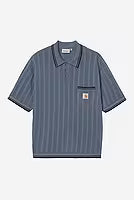 CARHARTT WIP S/S Ramsey Polo FS26 in Velvet Blue/Deep Night