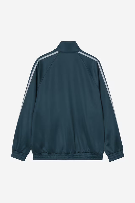 CARHARTT WIP Bolar Sweat Jacket FS26 in Blue River/Mirror