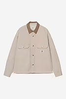 CARHARTT WIP Prescott Shirt Jac FS26 in String/Leather garment dyed