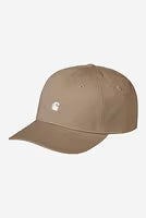 CARHARTT WIP Madison Logo Cap FS26 in Leather/Weiß