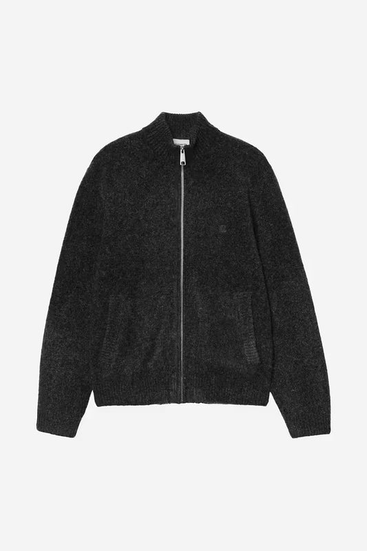 Carhartt WIP Curtis Sweater Jacket in Tangled Black