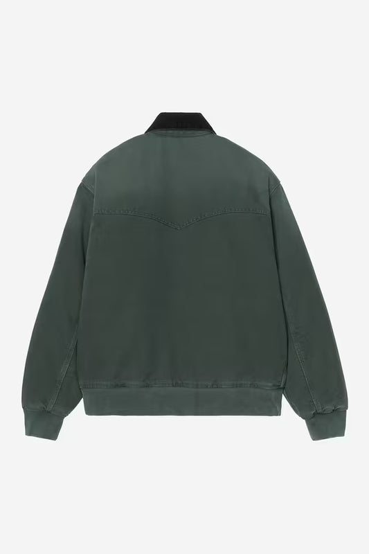 Carhartt WIP OG Santa Fe Jacket in Raven/Schwarz/stone canvas