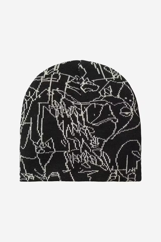 Carhartt WIP Blinkerfluid Beanie in Schwarz/Wax