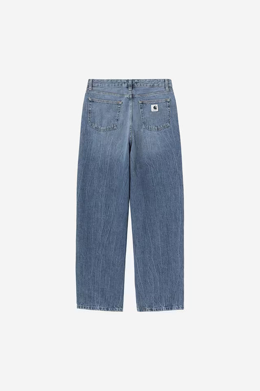 Carhartt WIP W' Lavine Pant in Blau/marble used wash