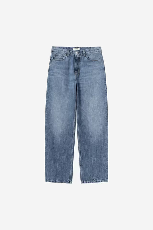 Carhartt WIP W' Lavine Pant in Blau/marble used wash