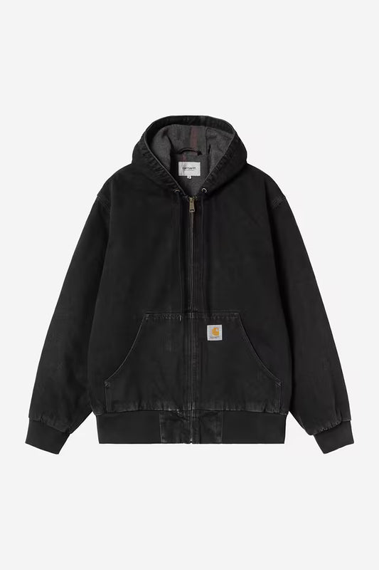 Carhartt WIP OG Active Jacket in Schwarz/stone washed