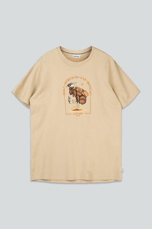 Lakor Hike Stretch T-shirt in White Pepper