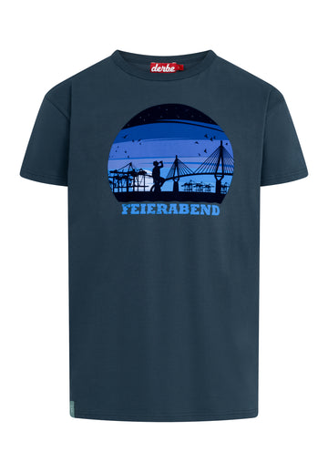 Derbe Feier Nacht T-Shirt in jet black
