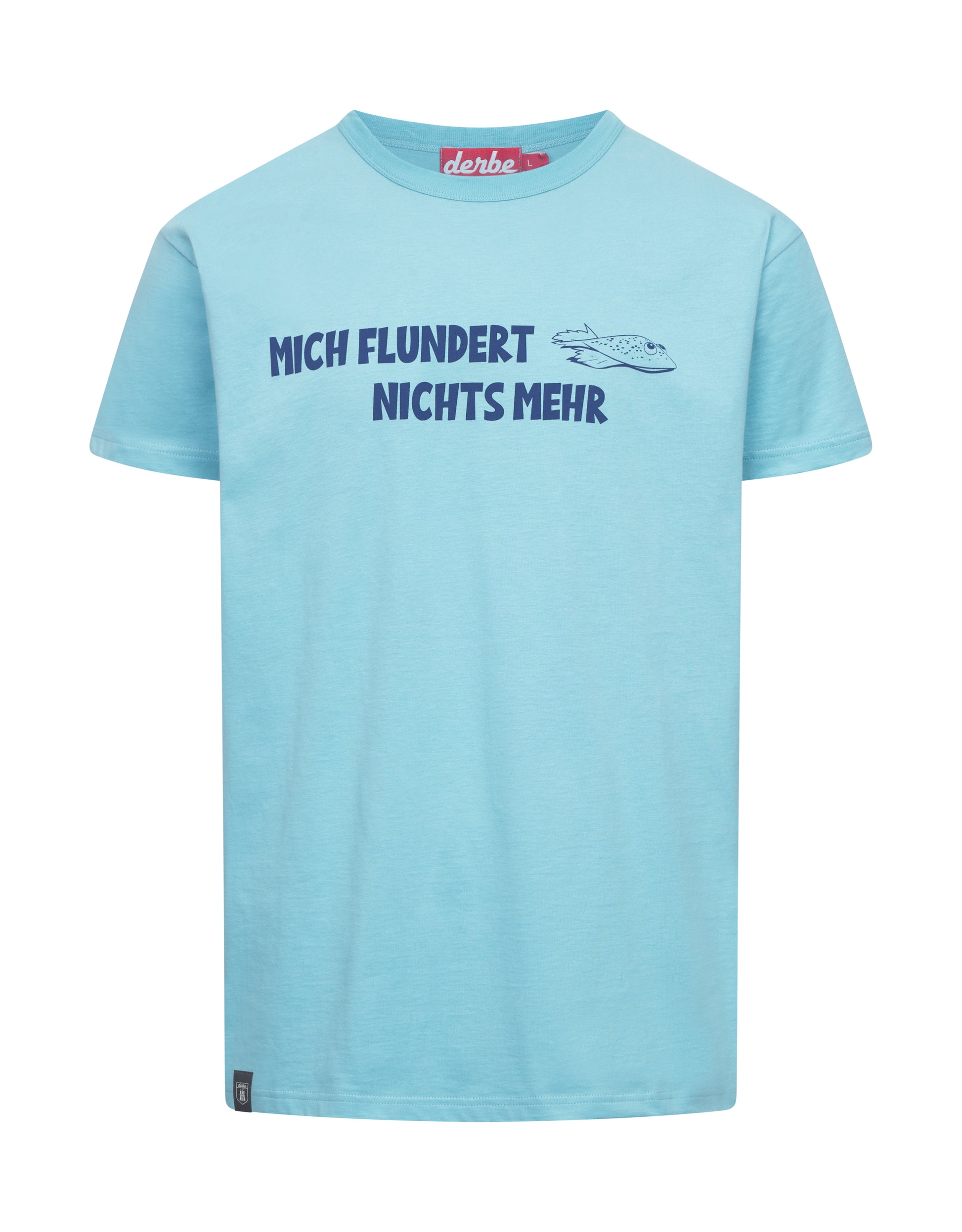 Derbe Hamburg Flunder Herren T-Shirt in milky blue