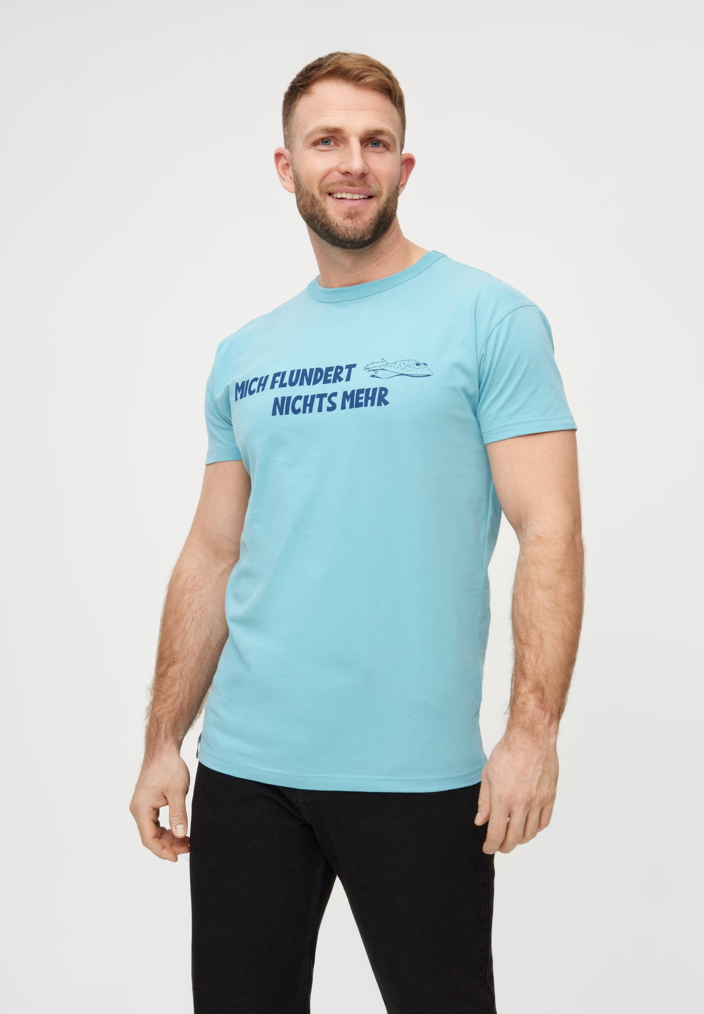 Derbe Hamburg Flunder Herren T-Shirt in milky blue