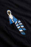 Derbe Hamburg T-Shirt Schreimöwe Pocket HSV jet black