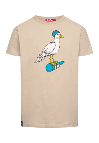 Derbe Hamburg Sturmmöwe Herren T-Shirt in cobblestone/hawaiin ocean