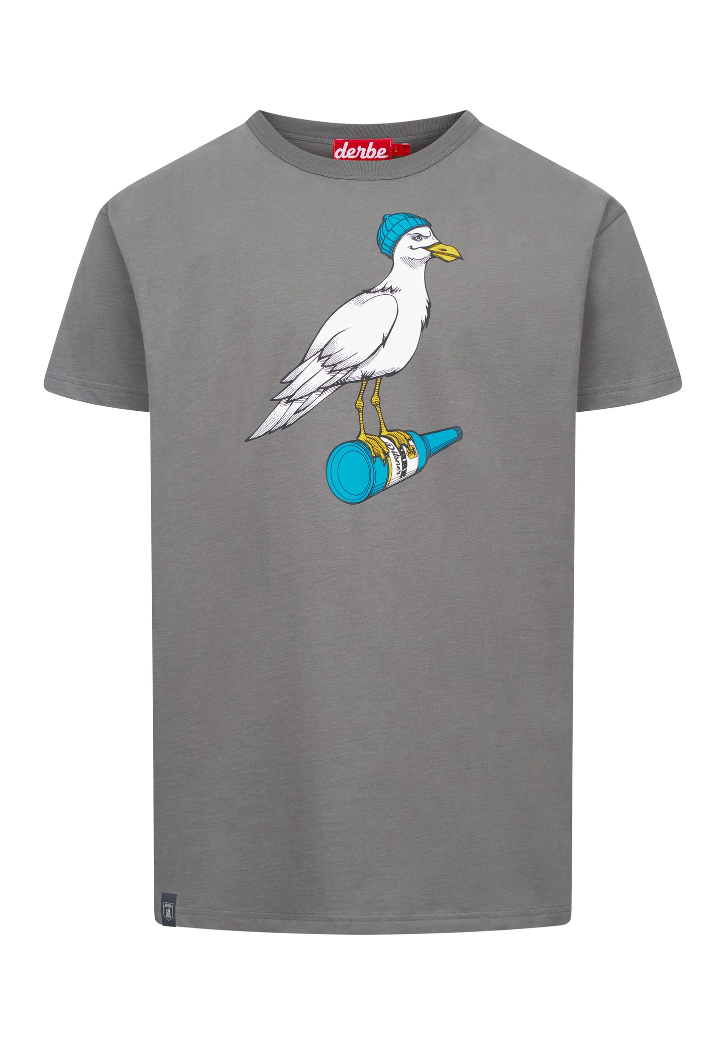 Derbe Hamburg Sturmmöwe Herren T-Shirt in lava smoke/hawaiin ocean
