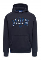 Derbe Hamburg Hoody Moin striped HSV navy