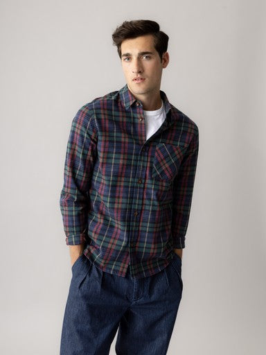 MosMosh MMGDavid Hang Overshirt in Burnt Russet