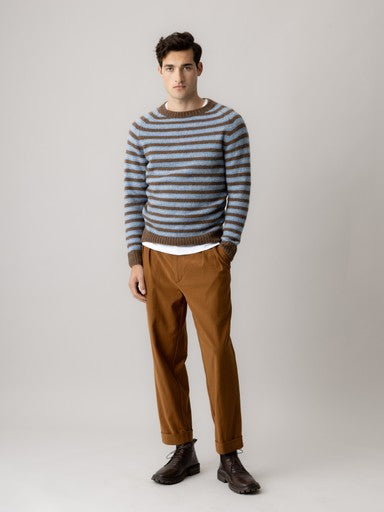 MosMosh MMGCarlos Stripe Crew Neck Knit