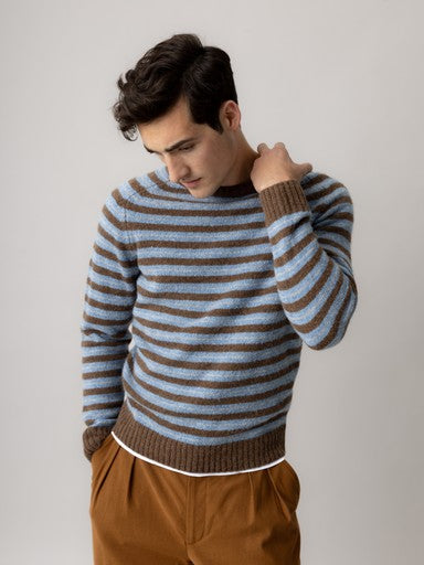 MosMosh MMGCarlos Stripe Crew Neck Knit